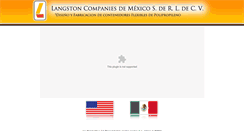 Desktop Screenshot of langstonbag.com.mx